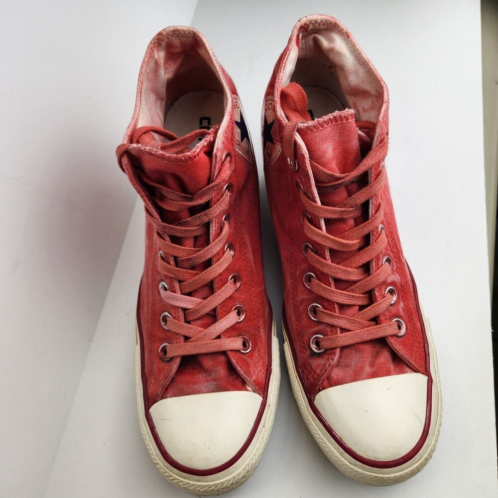 Converse All Star Womens Chuck Hidden Wedge Sneakers Size 9  Hip Hop Y2K Unique - Picture 3 of 11
